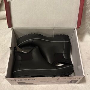 NEW-Chooka Black Waterproof Boots